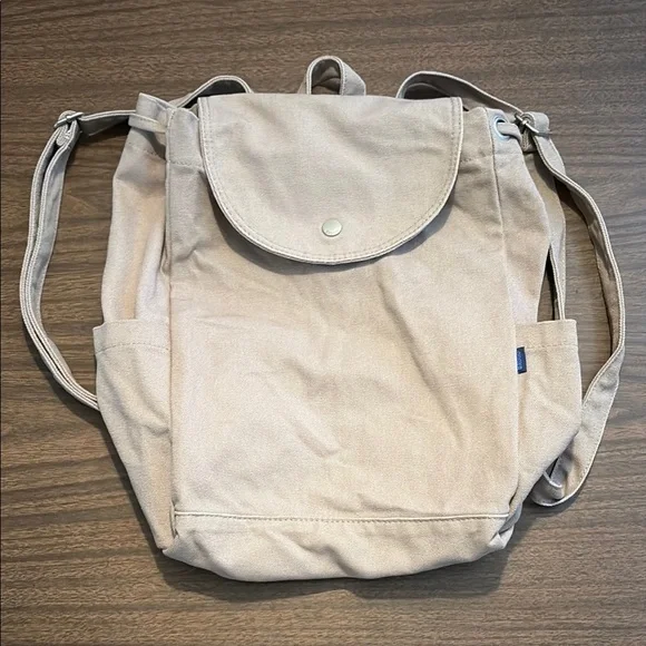 BAGGU Classic Cream Canvas Backpack Canvas Backpack – Natural | Accessories | Stüssy main image 4